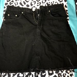 Black Denim H&M Skirt.